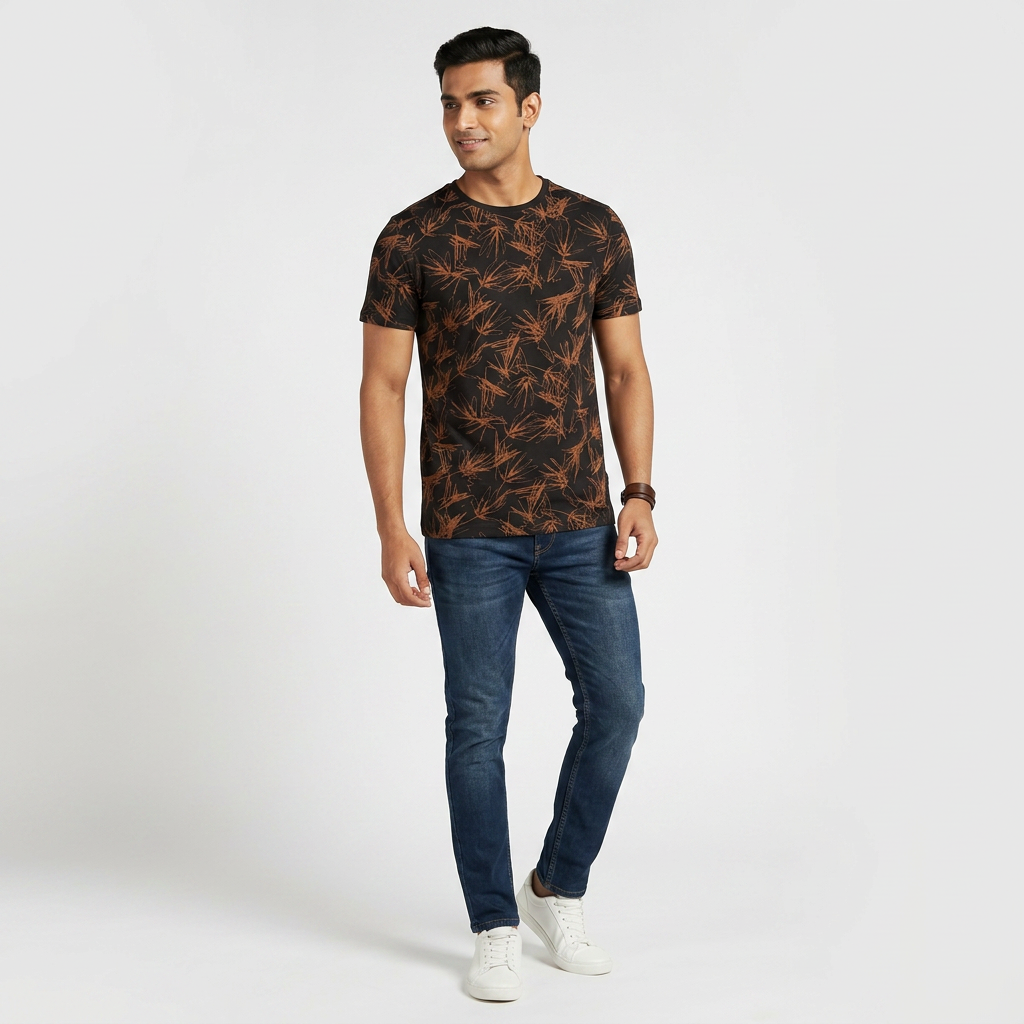 Cotton Crew Neck Graphitee