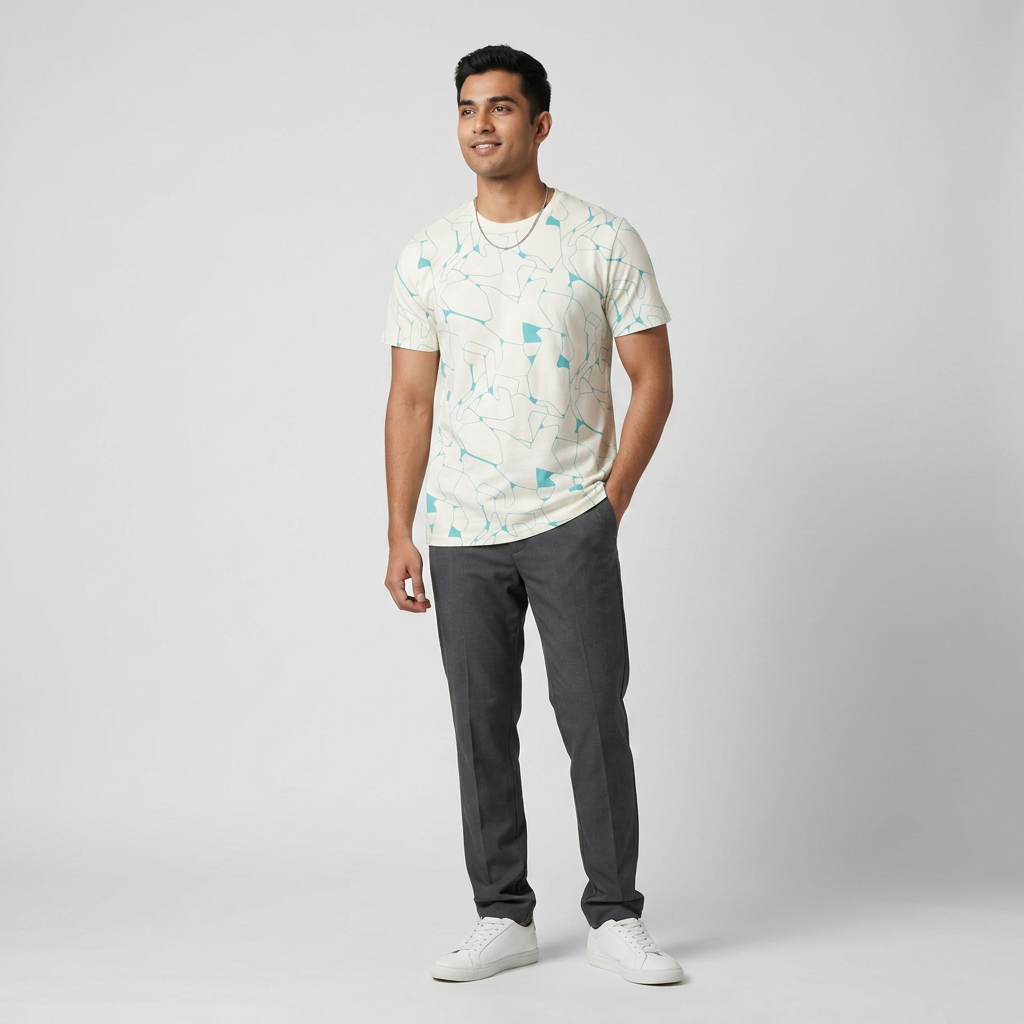Cotton Crew Neck Graphitee