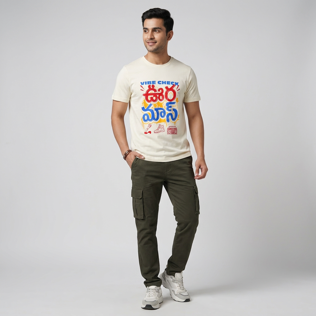 Cotton Crew Neck Graphitee