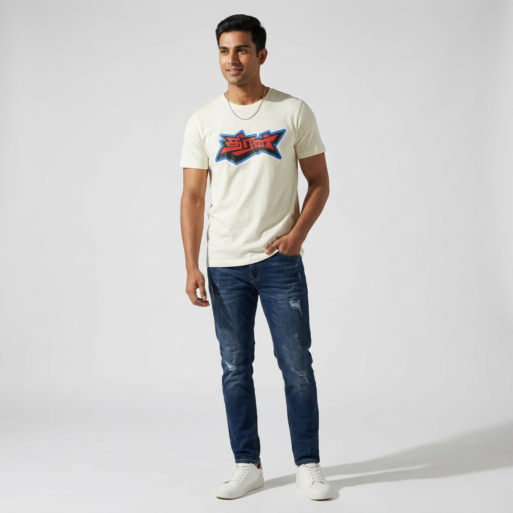 Cotton Crew Neck Graphitee