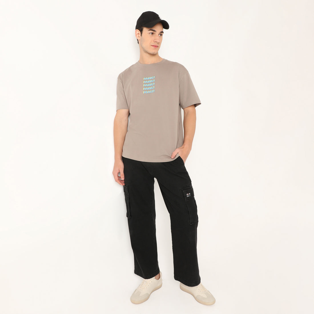 Oversized Slogan Modern Street Graphic T-Shirt