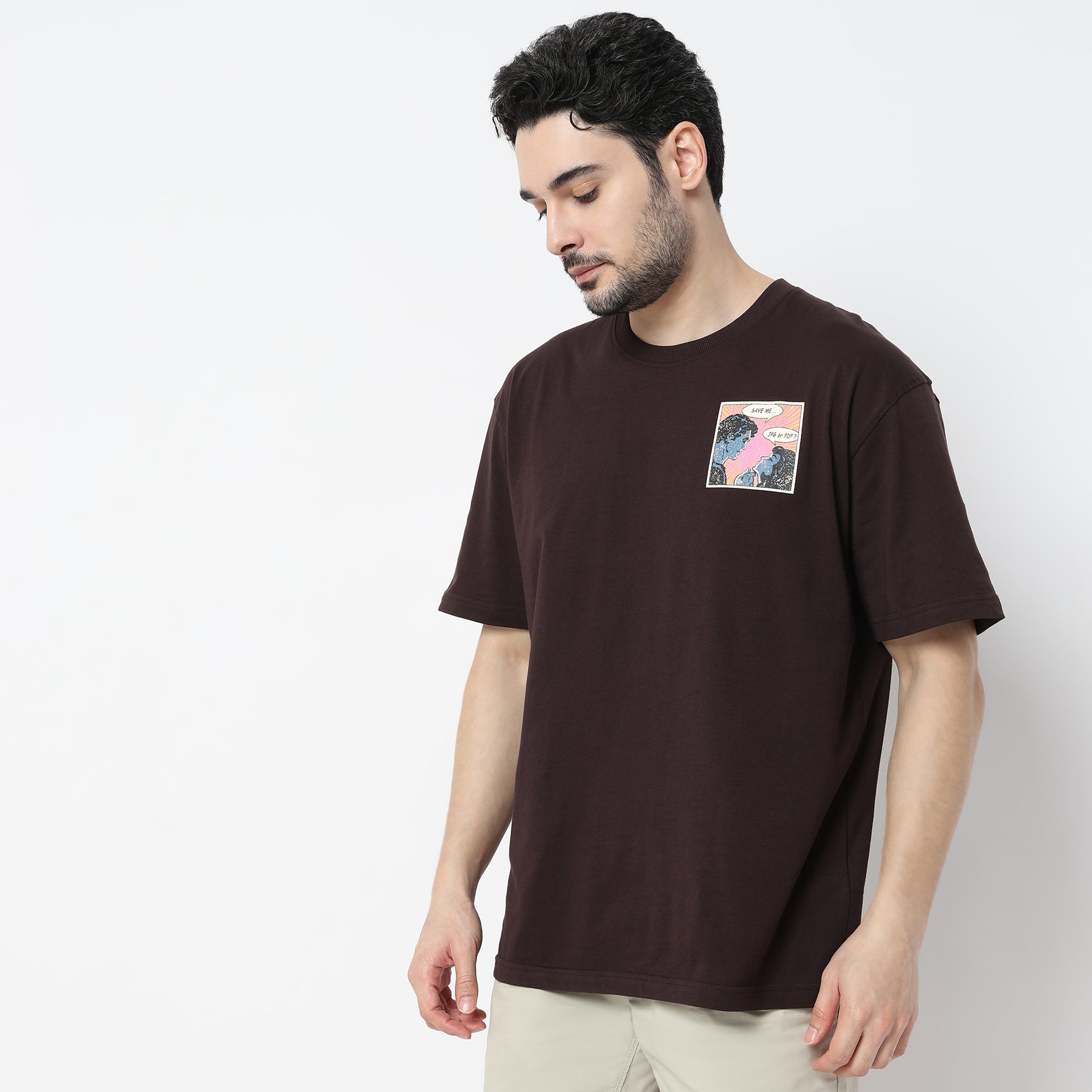 Oversize Graphic Crew Neck T-Shirt