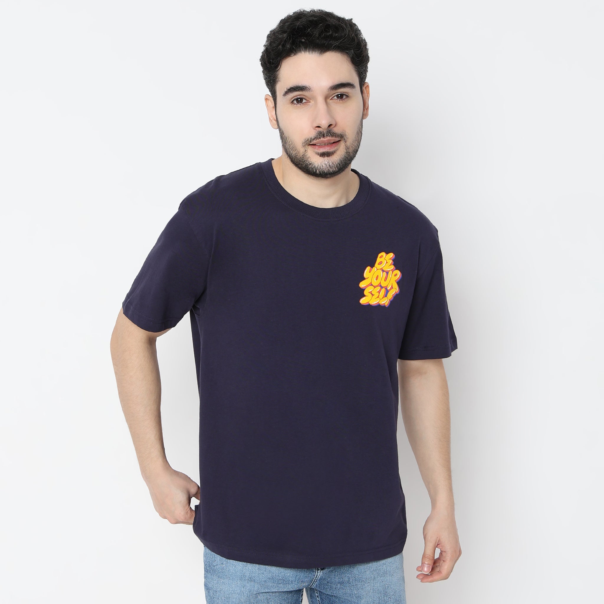 Oversize Graphic Crew Neck T-Shirt