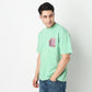 Oversize Cotton Slogan T-Shirt