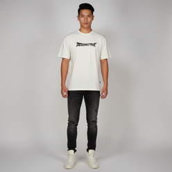 Cotton Oversize Graphic Slogan T-Shirt