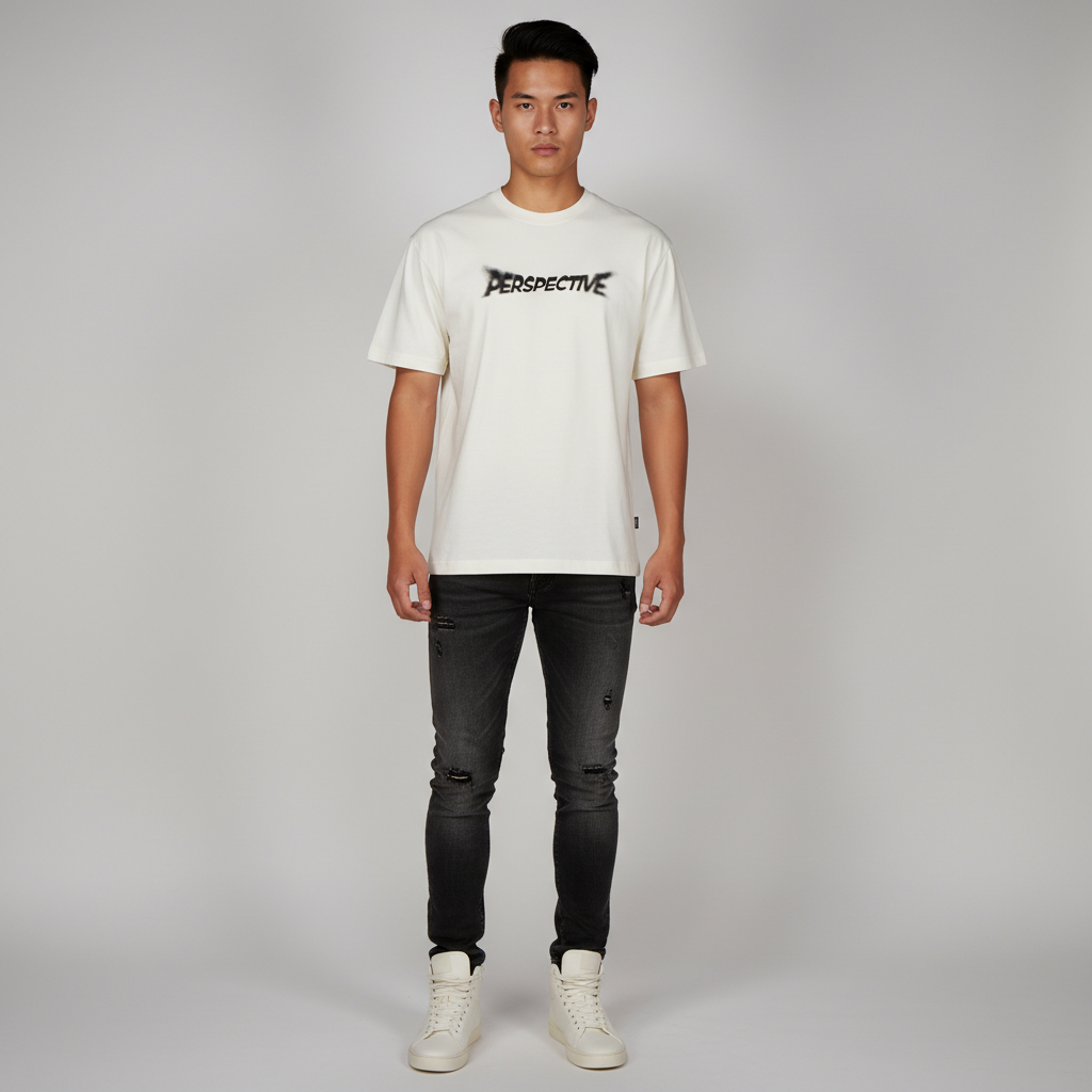 Cotton Oversize Graphic Slogan T-Shirt