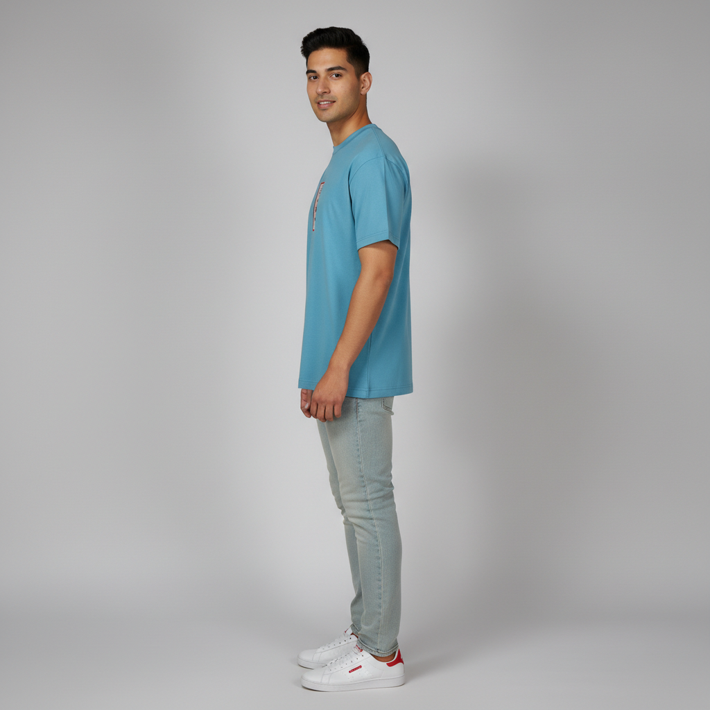 Cotton Oversize Graphic Slogan T-Shirt