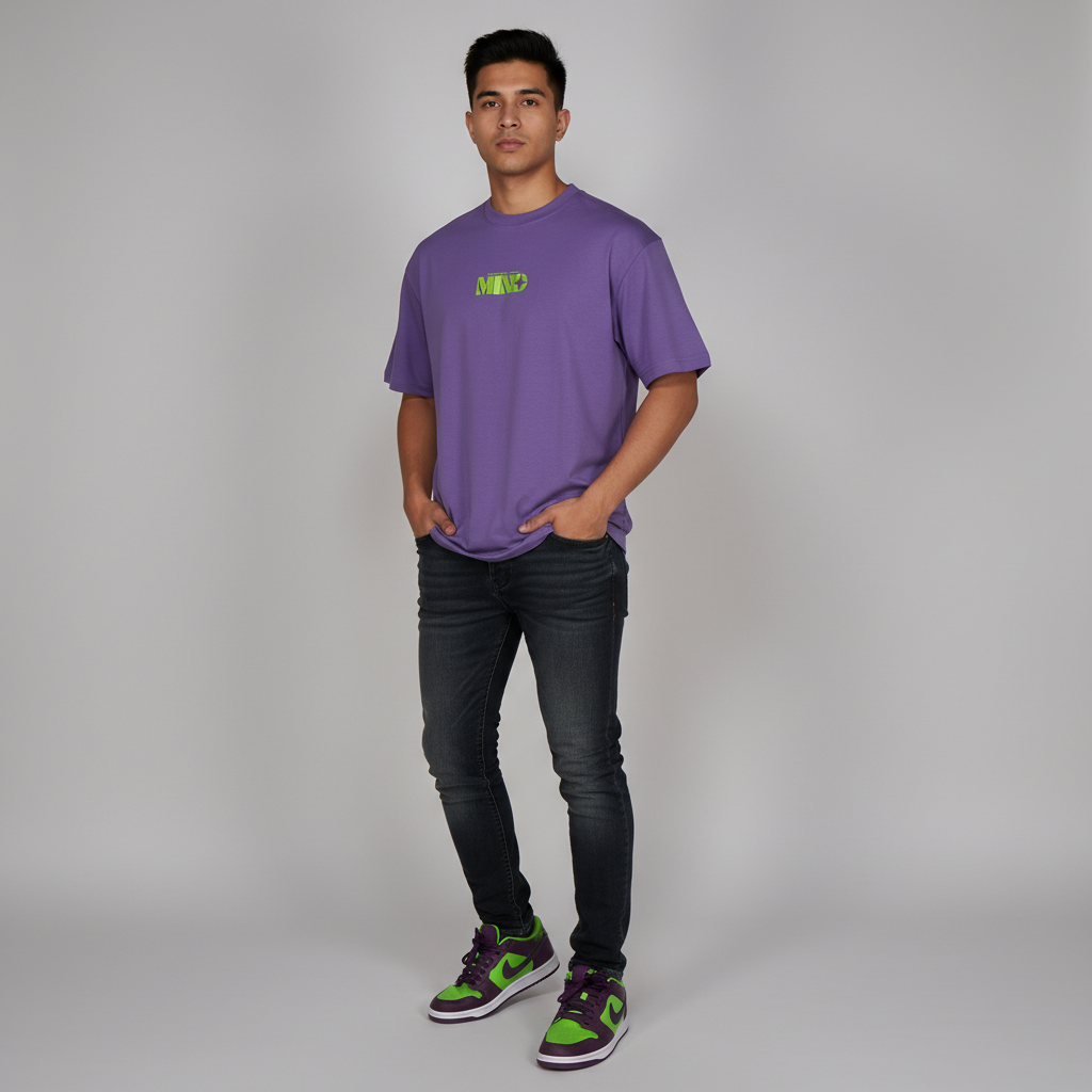 Cotton Oversize Graphic Slogan T-Shirt