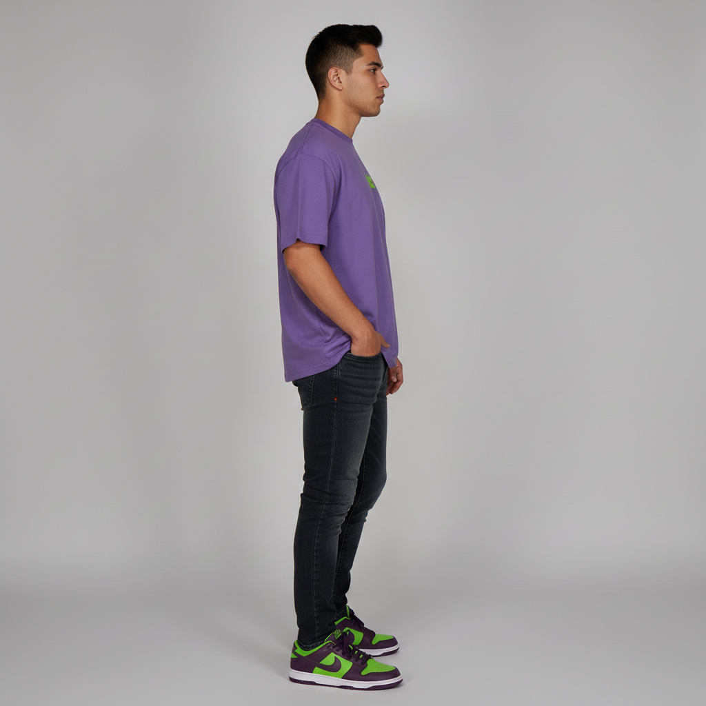 Cotton Oversize Graphic Slogan T-Shirt