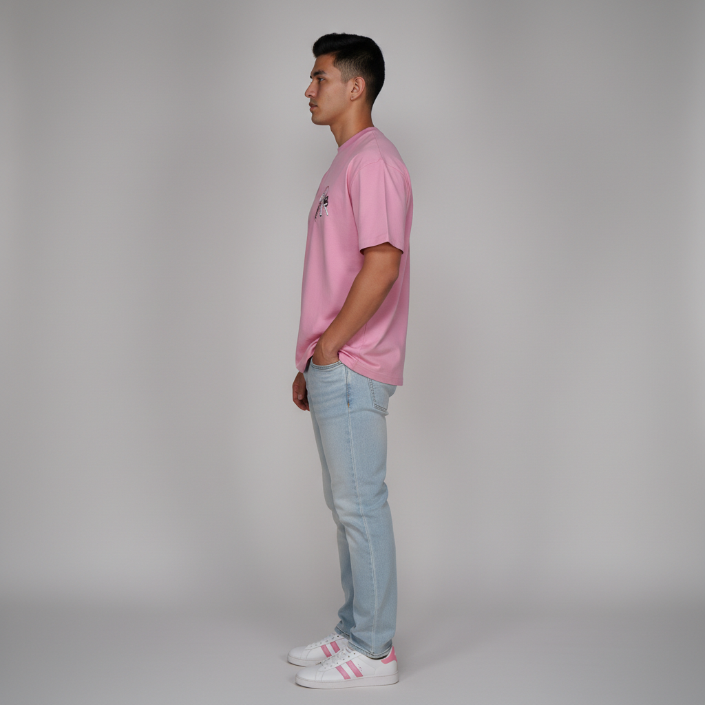 Cotton Oversize Graphic Slogan T-Shirt