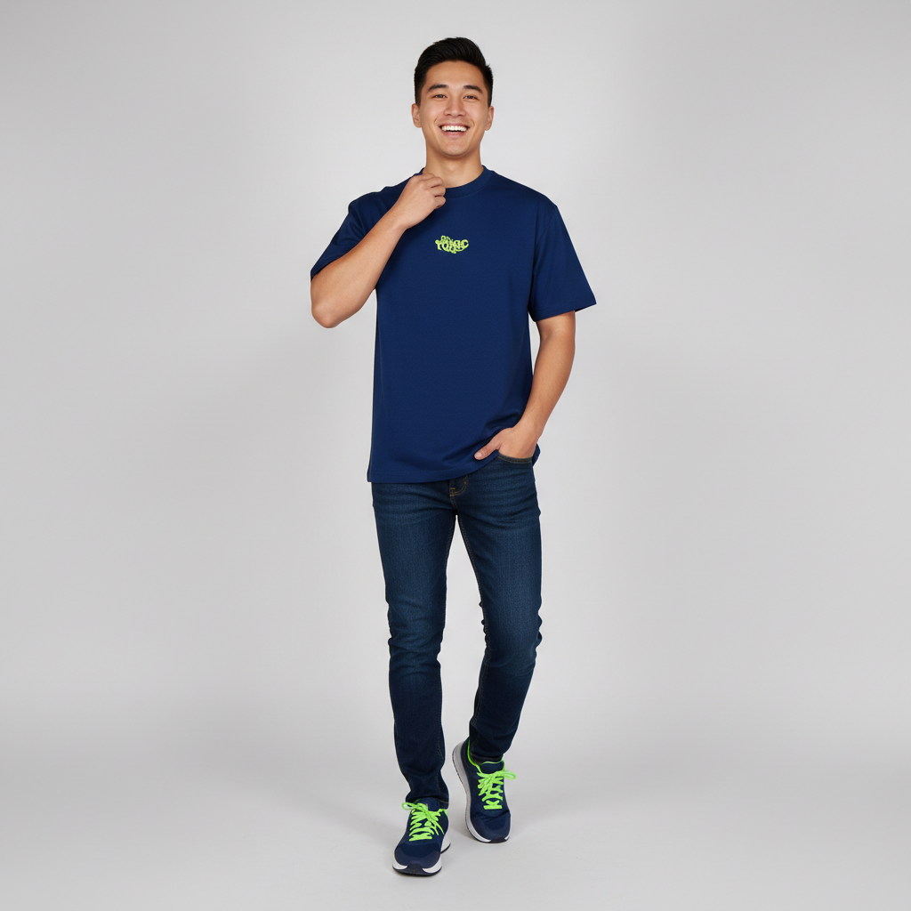 Cotton Oversize Graphic Slogan T-Shirt