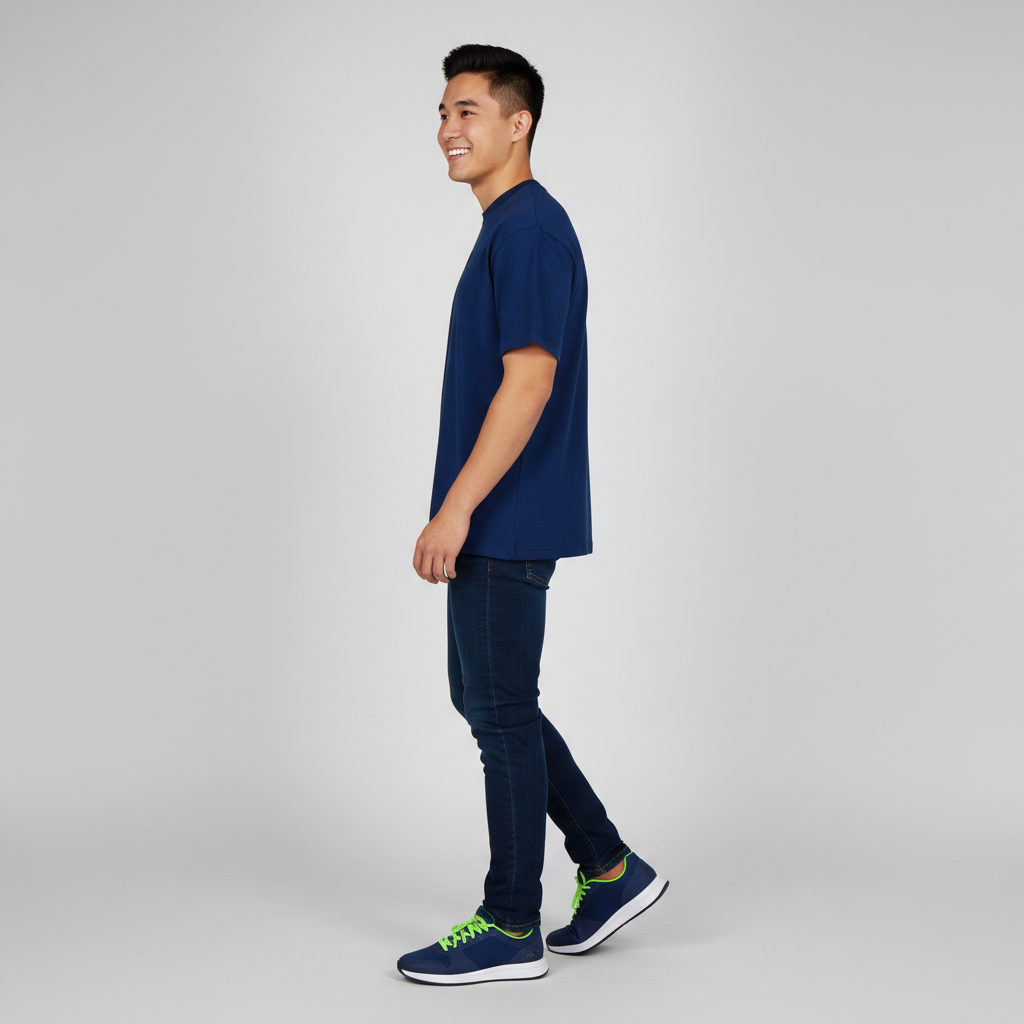 Cotton Oversize Graphic Slogan T-Shirt
