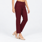 Slim Fit Solid Mid Rise Pants