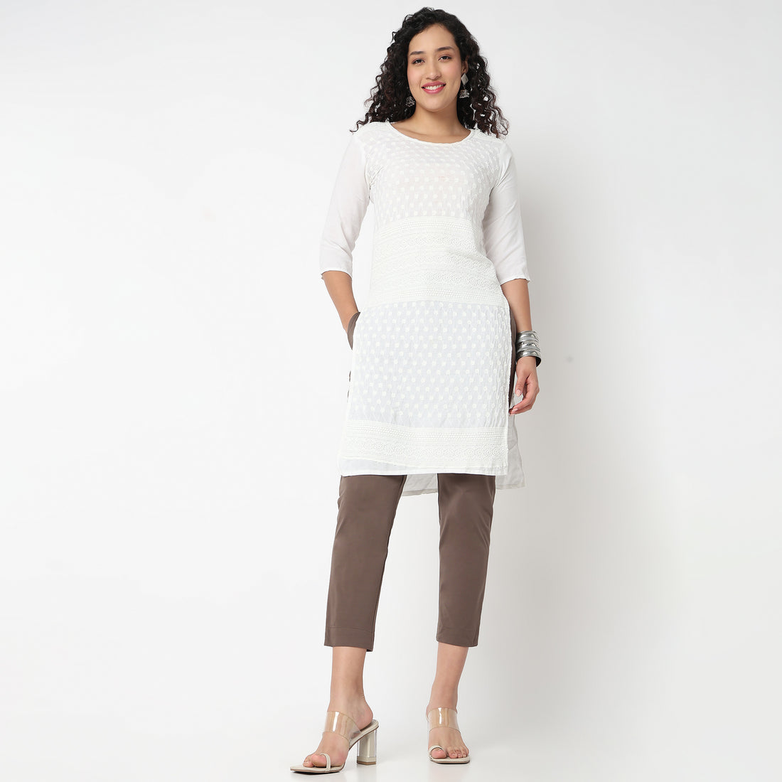 Slim Fit High Rise Pant