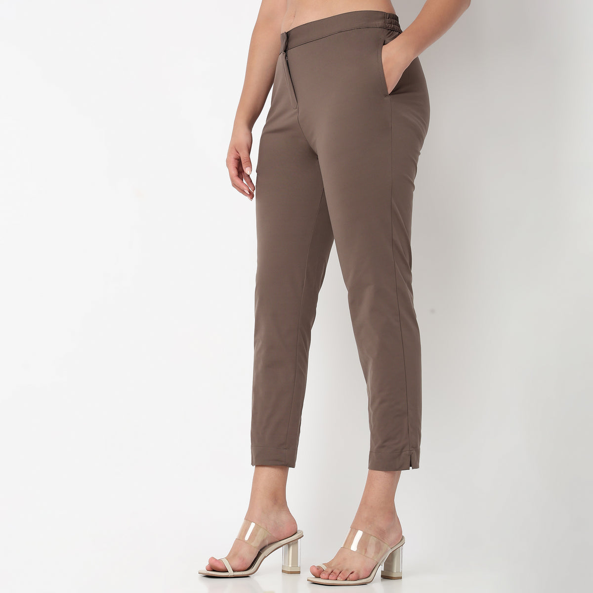 Slim Fit High Rise Pant