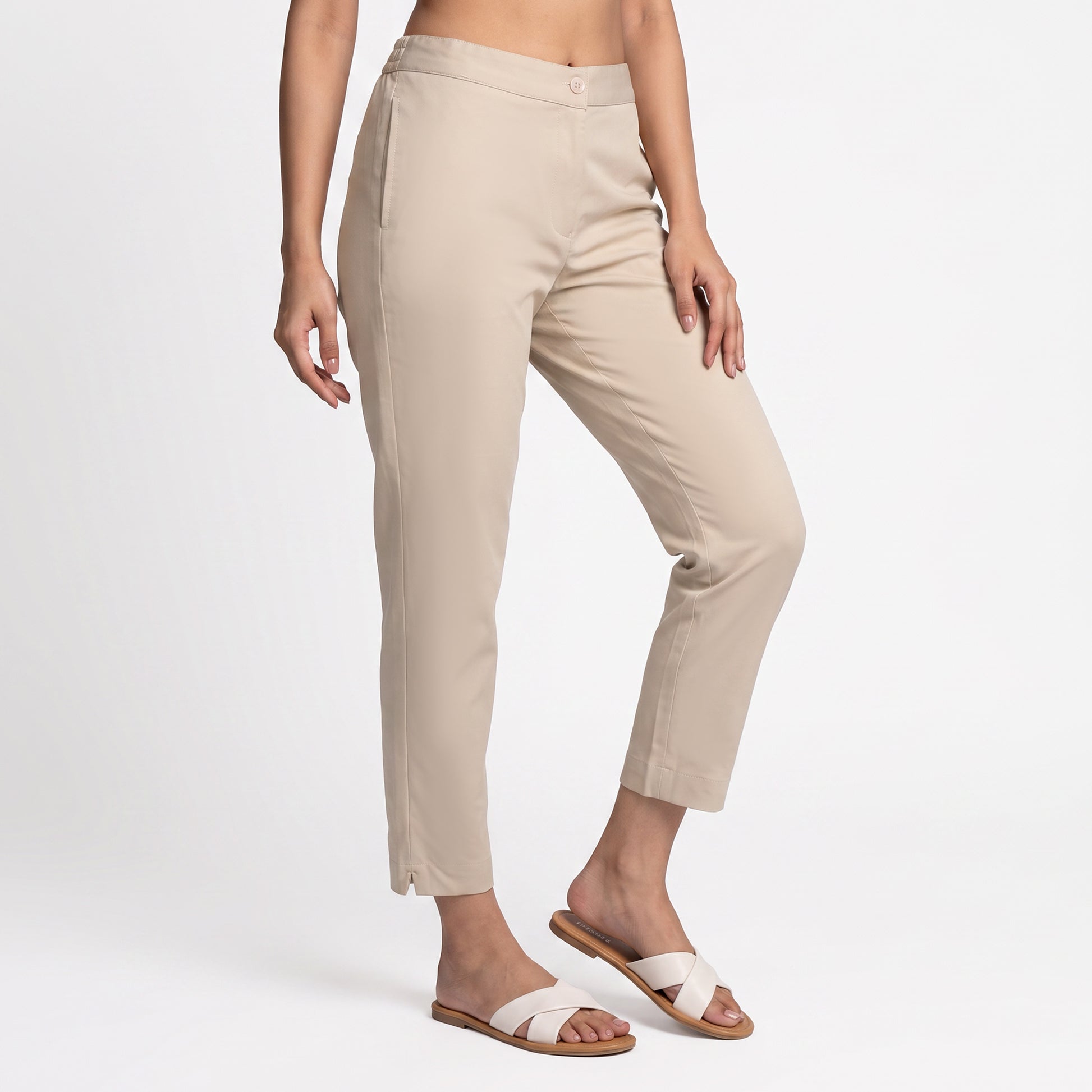 Slim Fit High Rise Pant