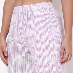 Straight Fit Printed Full Length Mid Rise Ethnic Pants