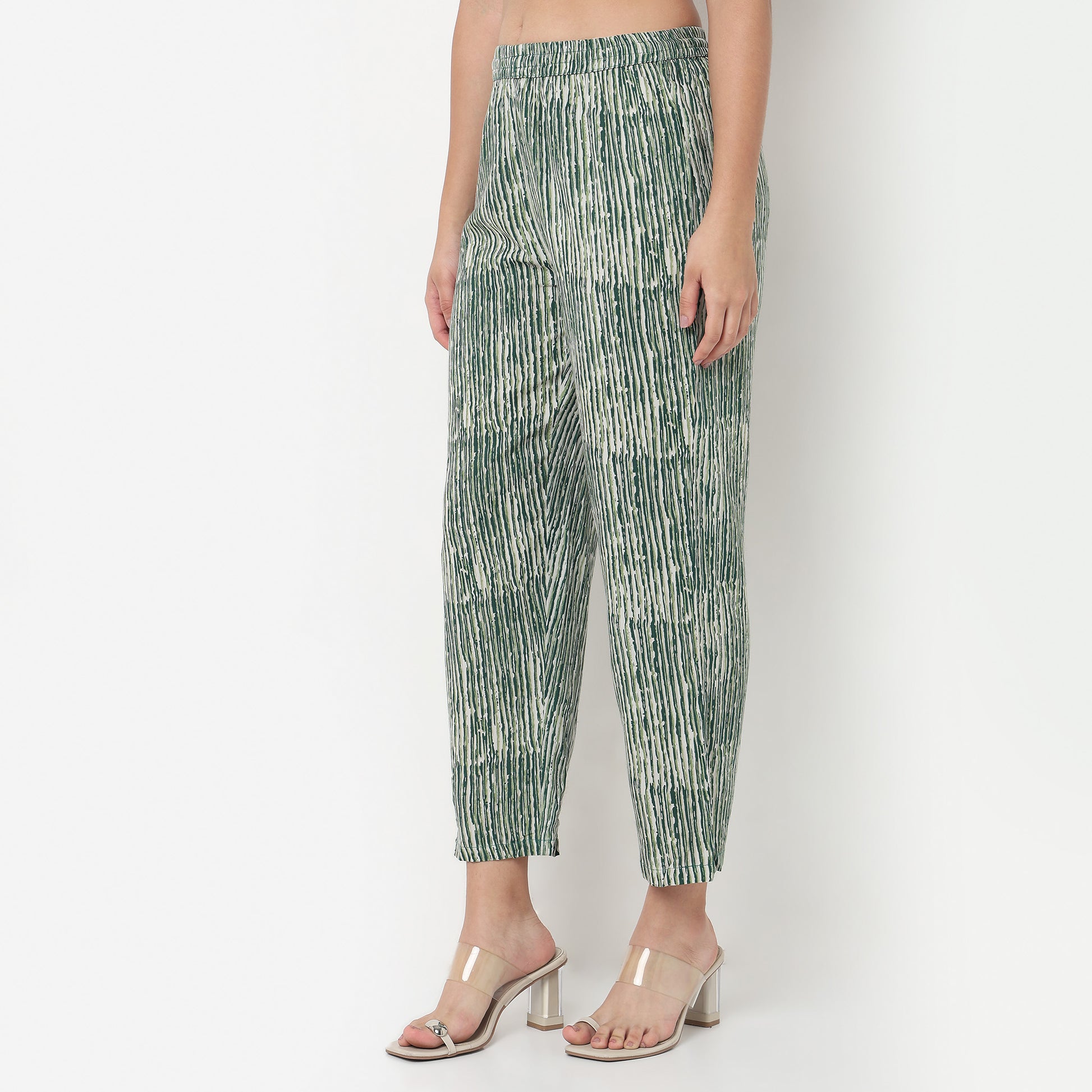 Printed Rayon Ankle Length Pants