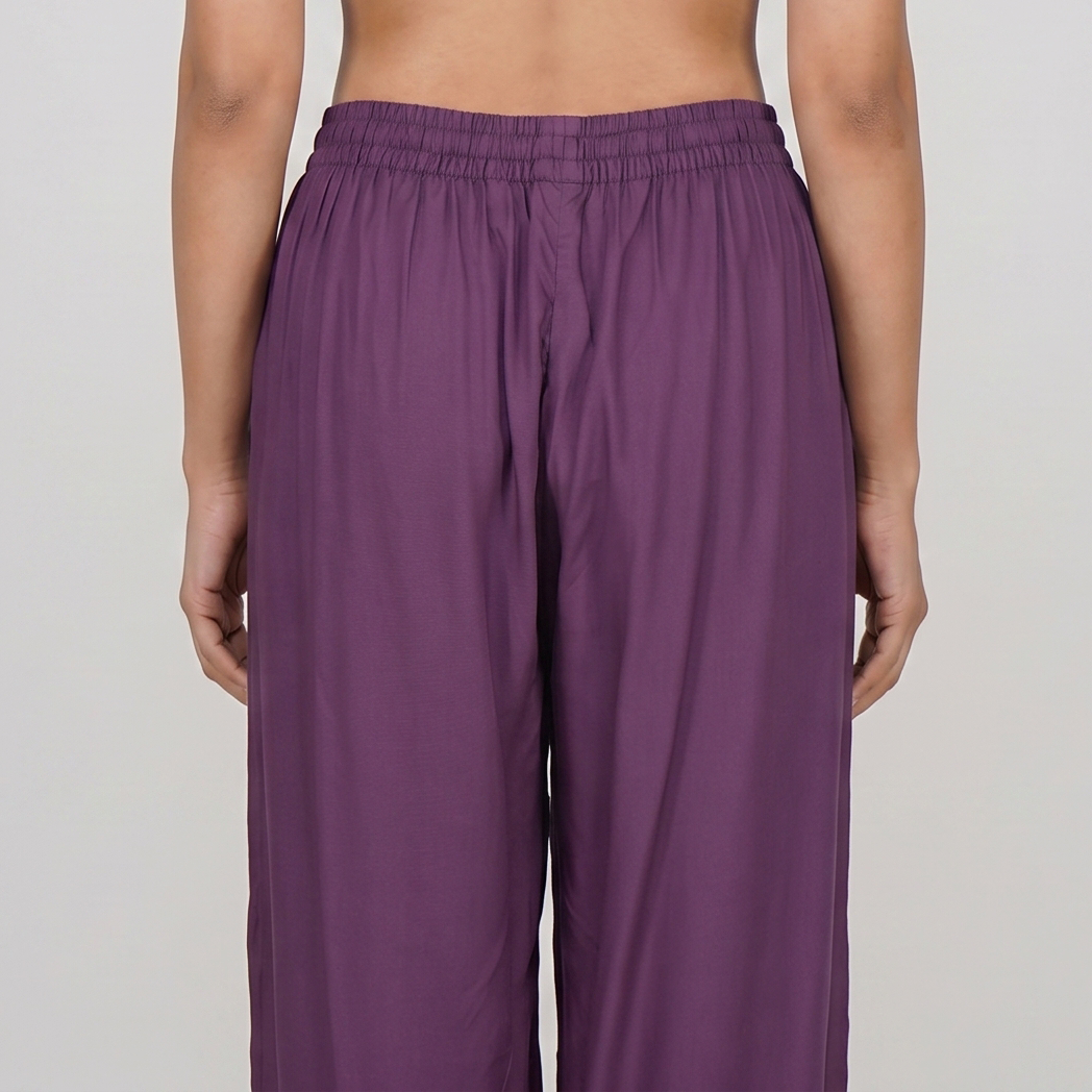 Straight Fit Mid Rise Easy Pants