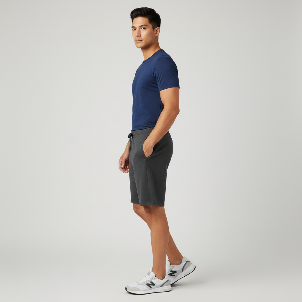 Knitted Solid Flexi Shorts