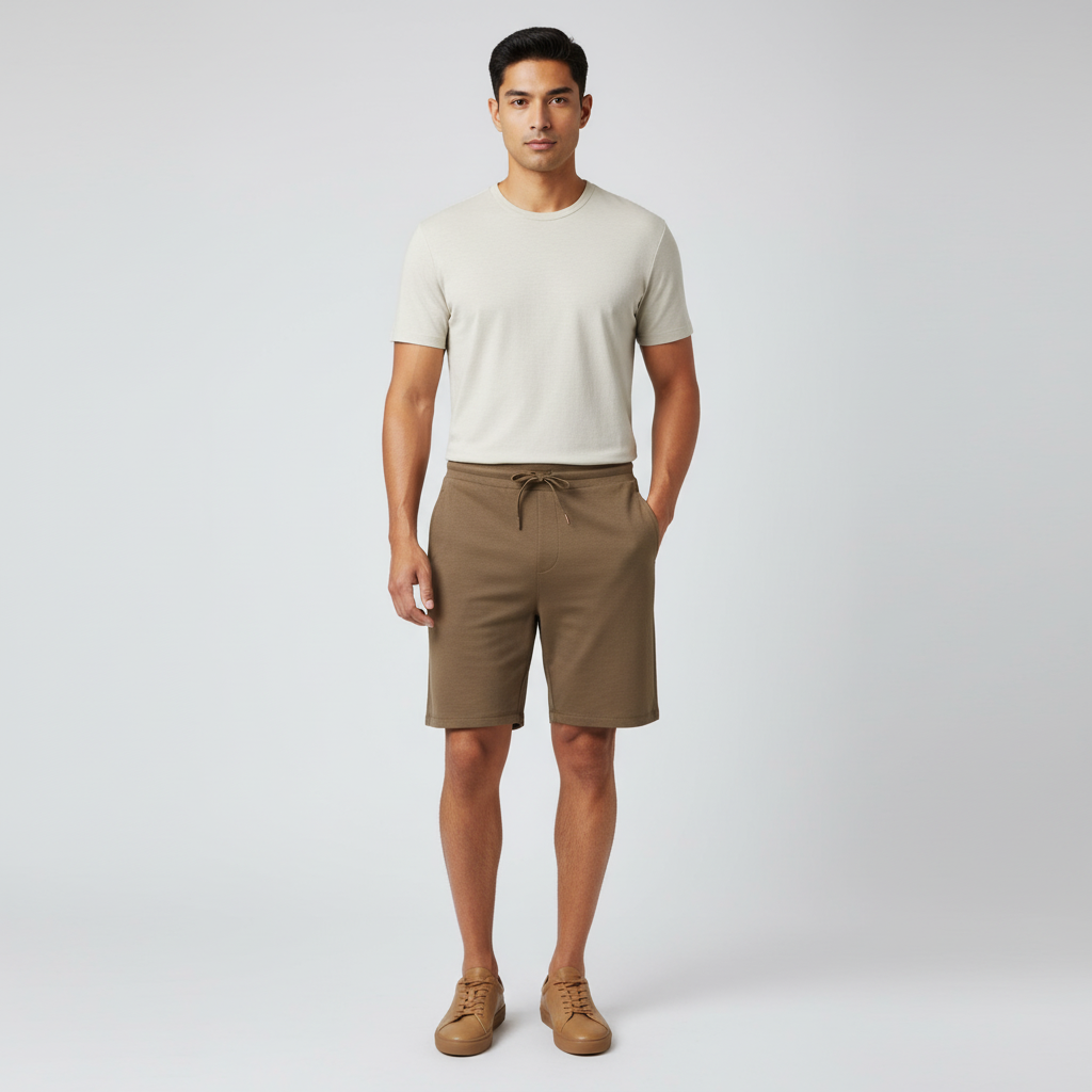 Knitted Solid Flexi Shorts