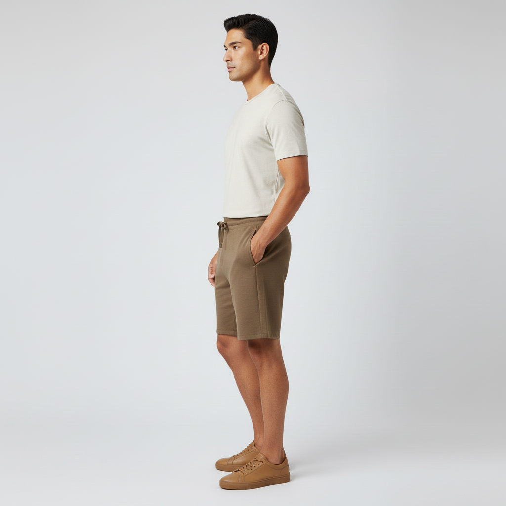 Knitted Solid Flexi Shorts