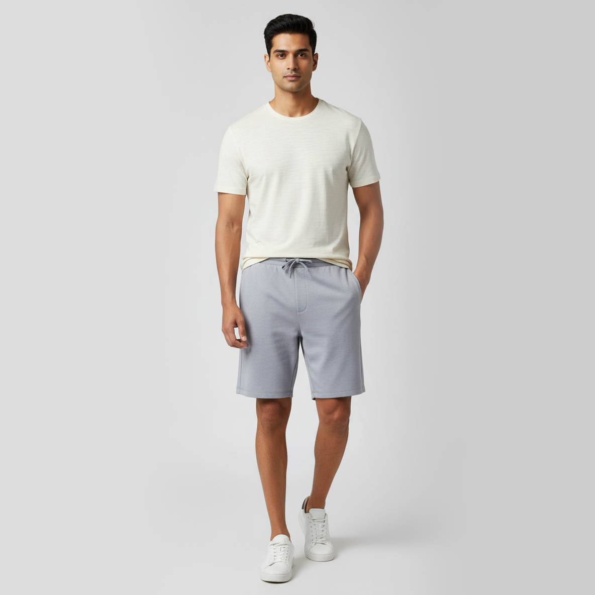 Knitted Solid Flexi Shorts