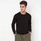 Regular Fit Solid Sweatshirt