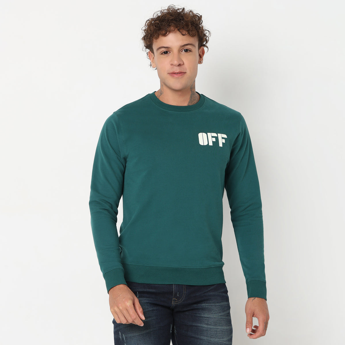 Regular Fit Graphic Sweatshirt