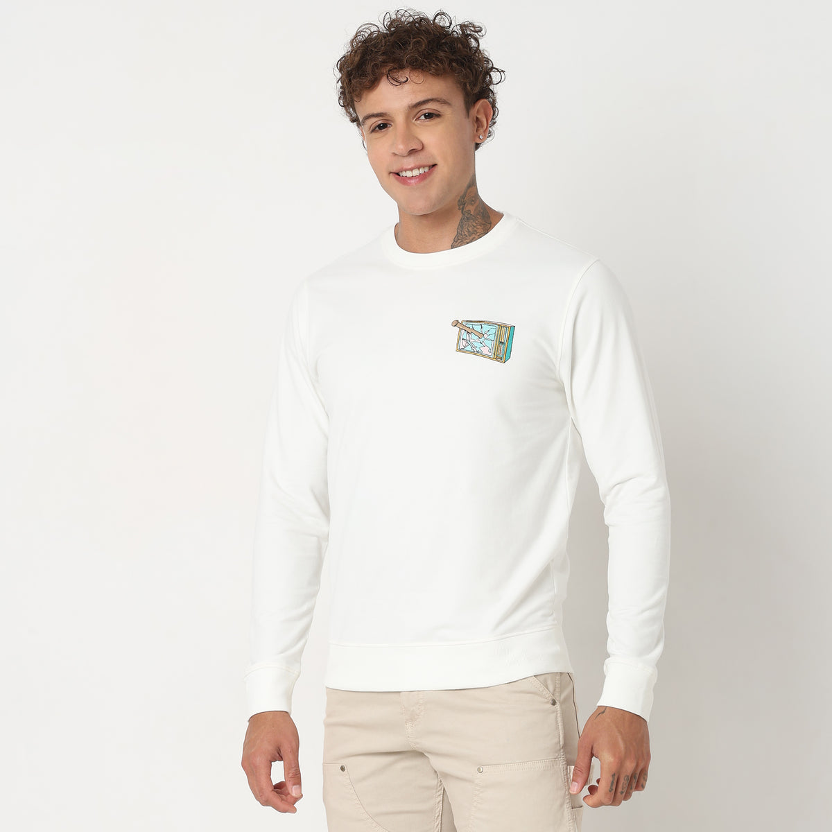 Regular Fit Graphic Sweatshirt