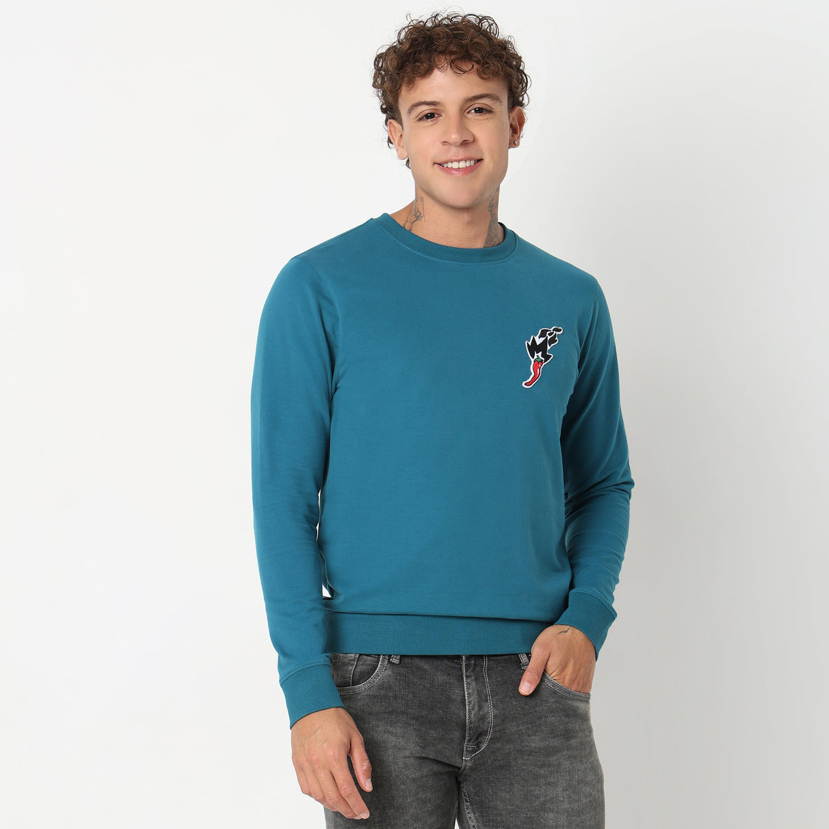 Regular Fit Graphic Sweatshirt