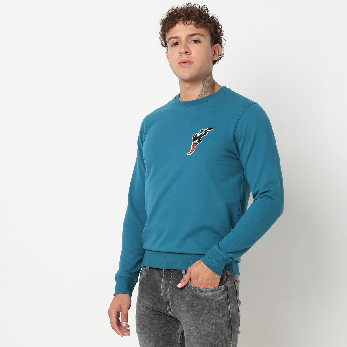 Regular Fit Graphic Sweatshirt