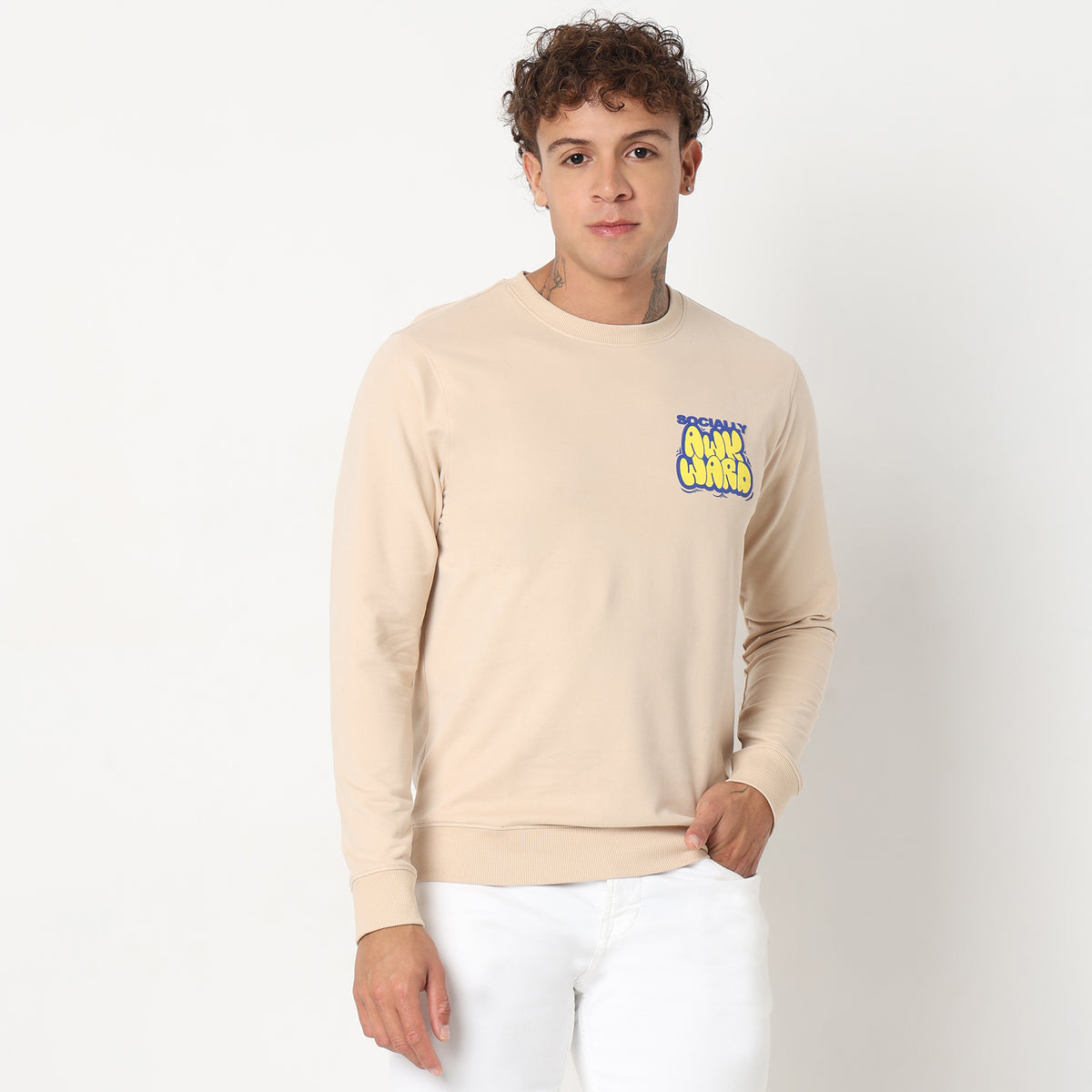 Regular Fit Graphic Sweatshirt