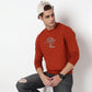 Knitted Graphic Crew Neck Popover Sweat Tee