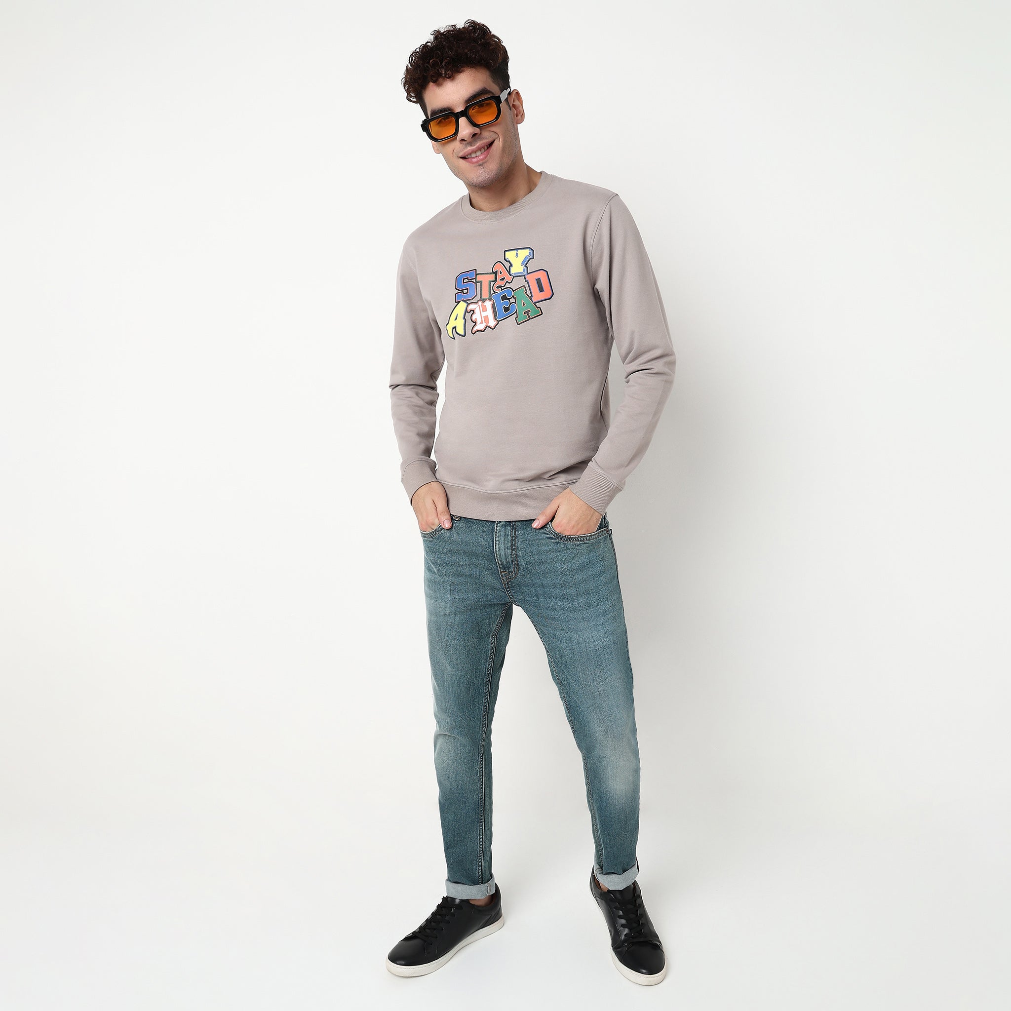Graphic Cotton Spandex Sweat Tee