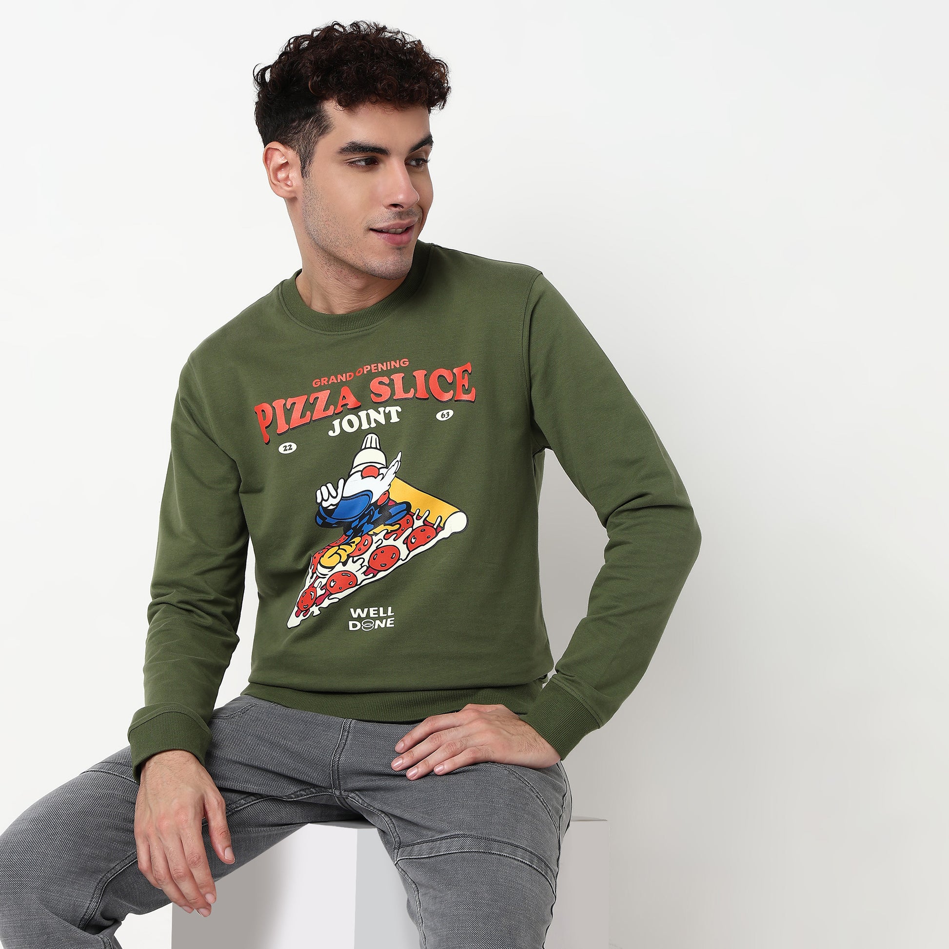 Graphic Cotton Spandex Sweat Tee