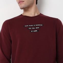 Crew Neck Graphic Sweat Tee