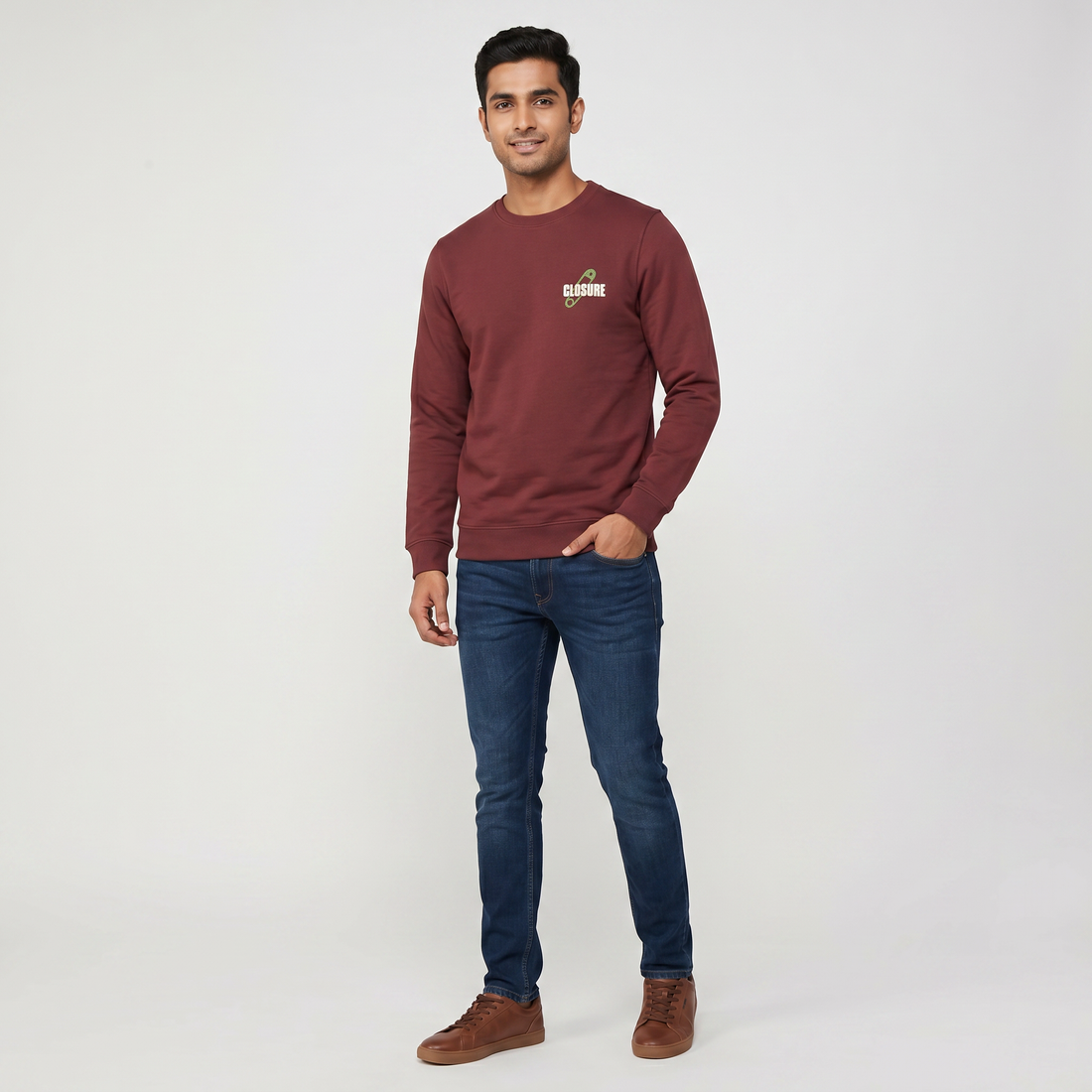 Cotton Graphic Crew Neck Sweat Tee