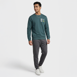 Cotton Graphic Crew Neck Sweat Tee