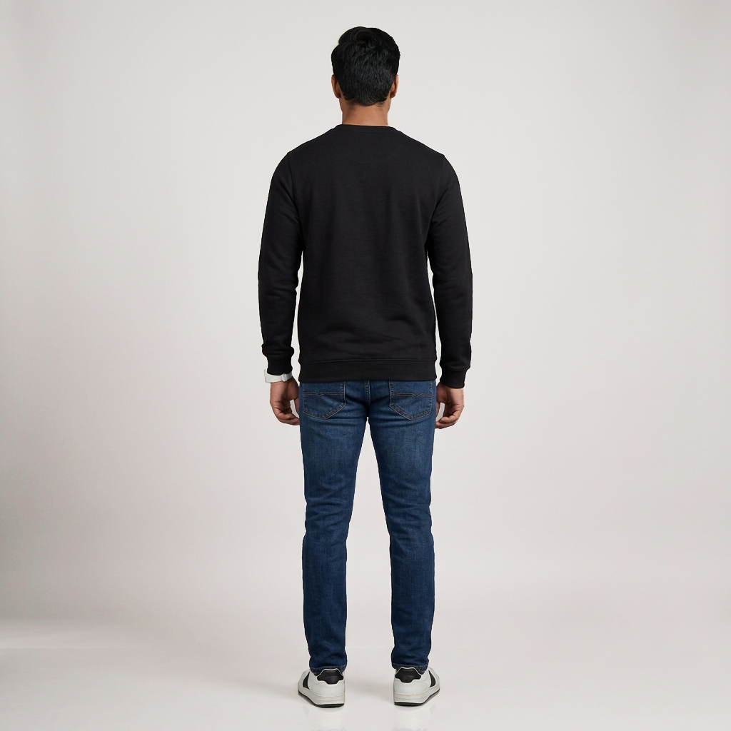Cotton Graphic Crew Neck Sweat Tee