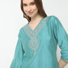 Straight Fit Embroidered Kurta