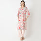 Straight Fit Printed V-Neck Kurta