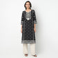 Straight Fit Embroidered Round Neck Kurta