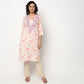 Buy Women Straight Fit Printed Three-Fourth Sleeve Kurta  - Style Union