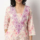 Buy Women Straight Fit Printed Three-Fourth Sleeve Kurta  - Style Union