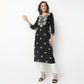 Straight Fit Embroidered Round Neck Kurta