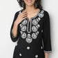 Straight Fit Embroidered Round Neck Kurta