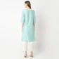 Straight Fit Embroidered Kurta