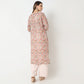Straight Fit Printed Round Neck Kurta