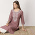 Straight Fit Embroidered Below Knee Kurta